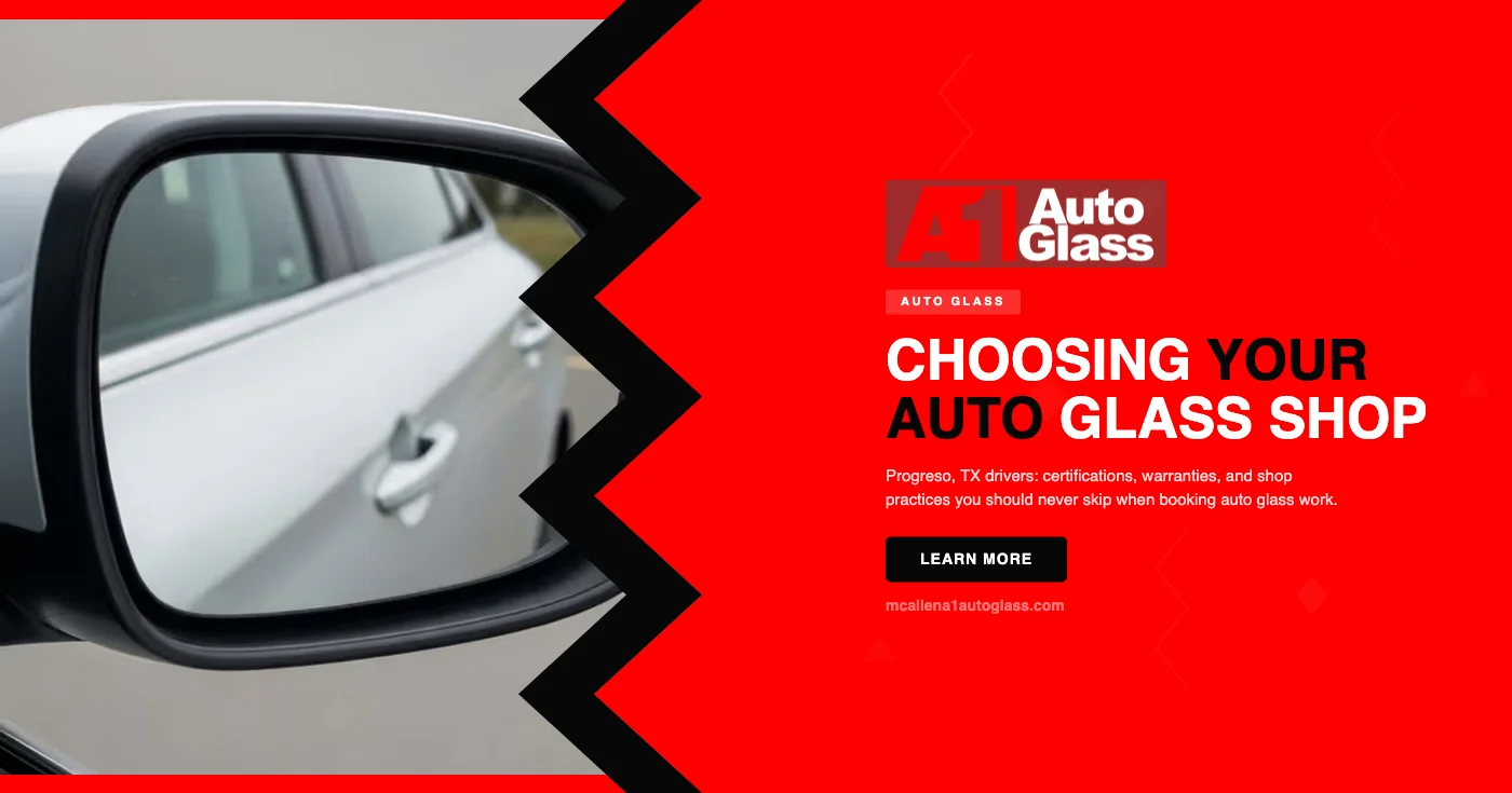 How to Choose an Auto Glass Shop in Progreso, TX: Certifications, Warranties, and Red Flags
